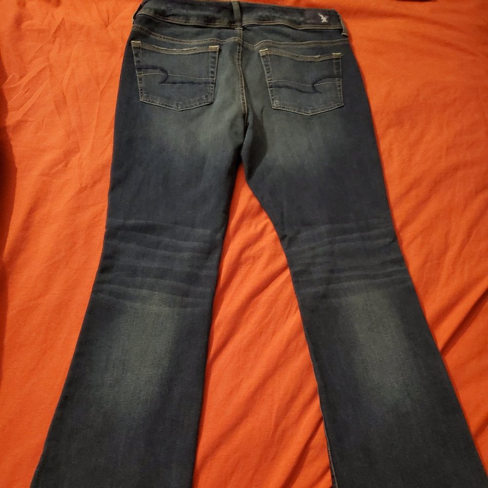 AE Super Stretch Kick Boot Dark Wash Jeans